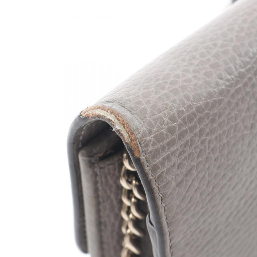 GUCCI（グッチ） インターロッキングG ブランドオフ レザー ショルダー