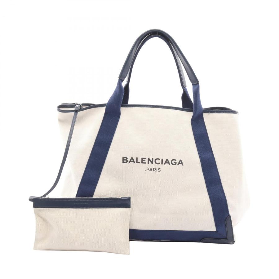 バレンシアガ　ネイビーカバス　2way キャンバスバッグ BALENCIAGA（バレンシアガ） 爆買 NAVY CABAS ネイビーカバ M 2WAY
