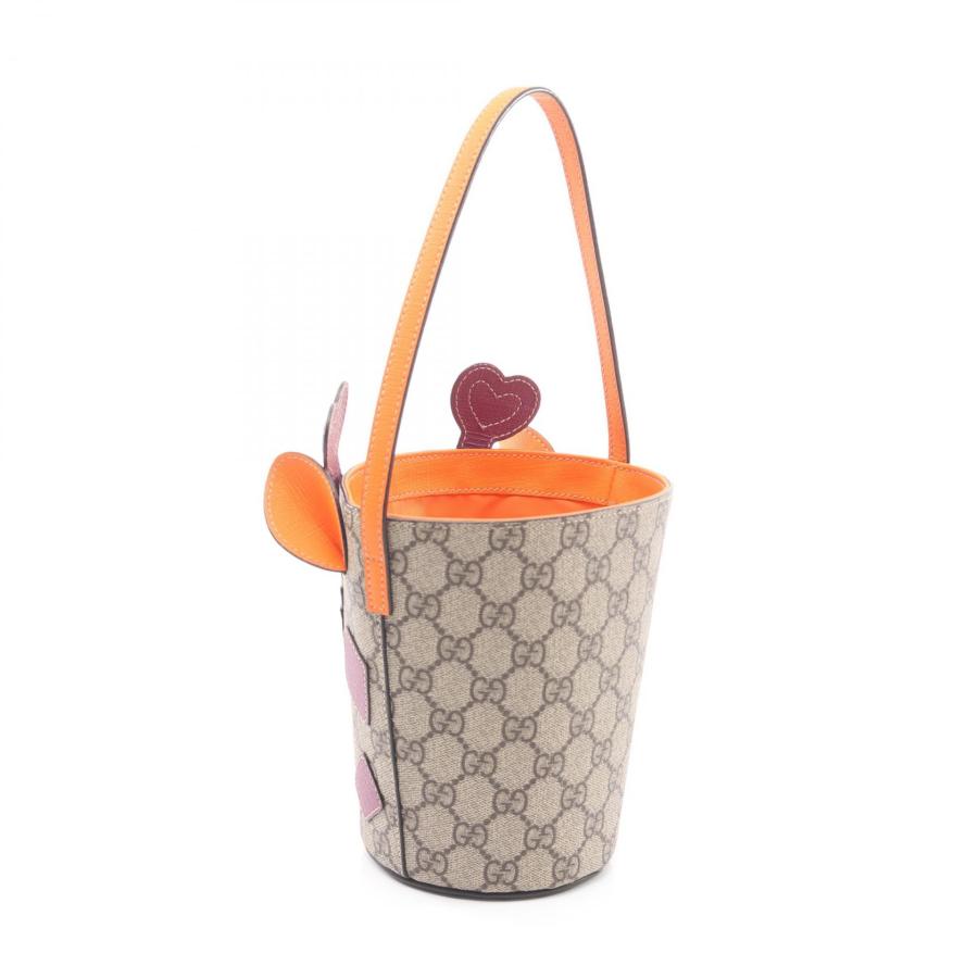 GUCCI】チルドレンズ GGスプリーム PVC×レザー ハンドバッ GUCCI