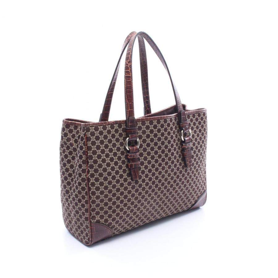 CELINE（セリーヌ） マカダム クロコ型押し ブランドオフ キャンバス 