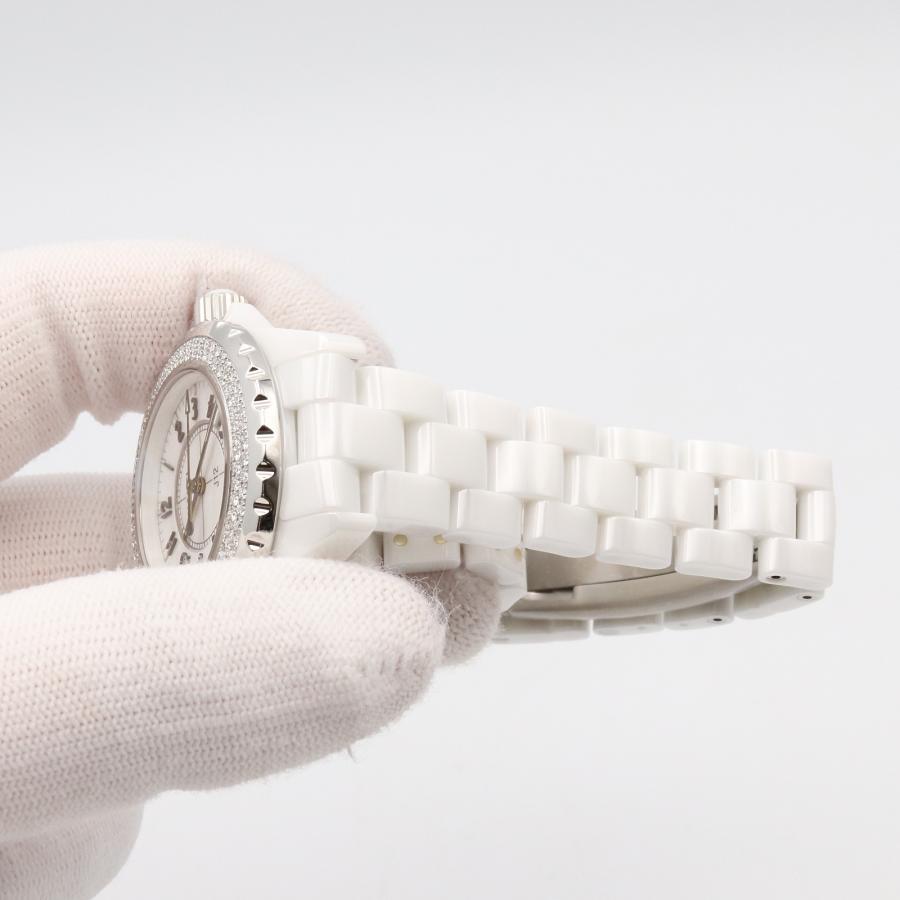 CHANEL（シャネル） J12 ダイヤベゼル ブランドオフ セラミック 腕時計