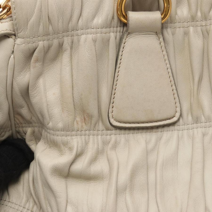 PRADA（プラダ） NAPPA GAUFRE' 2WAY ギャザー ブランドオフ レザー