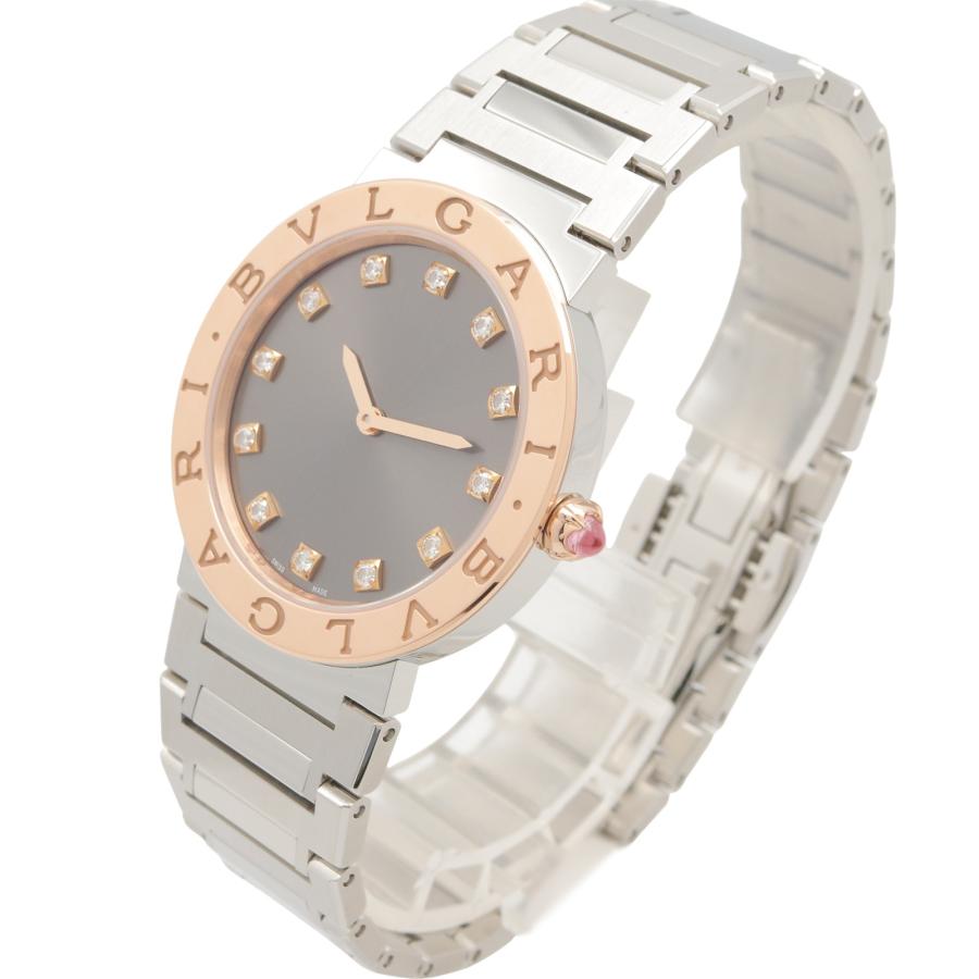 【稼働】BVLGARI ブルガリ ブルガリブルガリ 12Pダイヤ ピンク系 稼働】BVLGARI ブルガリ ブルガリブルガリ 12Pダイヤ ピンク系