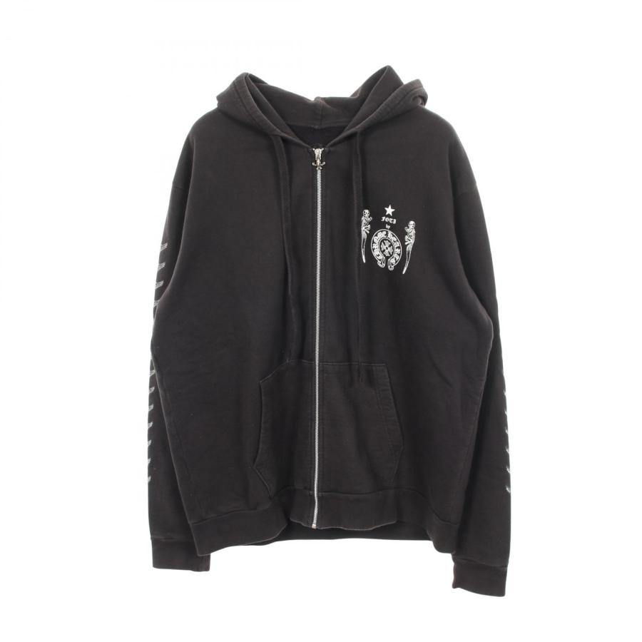 正規品 CHROME HEARTS クロムハーツパーカー　FOTI フォティ 黒 クロムハーツ FOTI フォティ ホースシュー ロゴ ブランドオフ CHROME