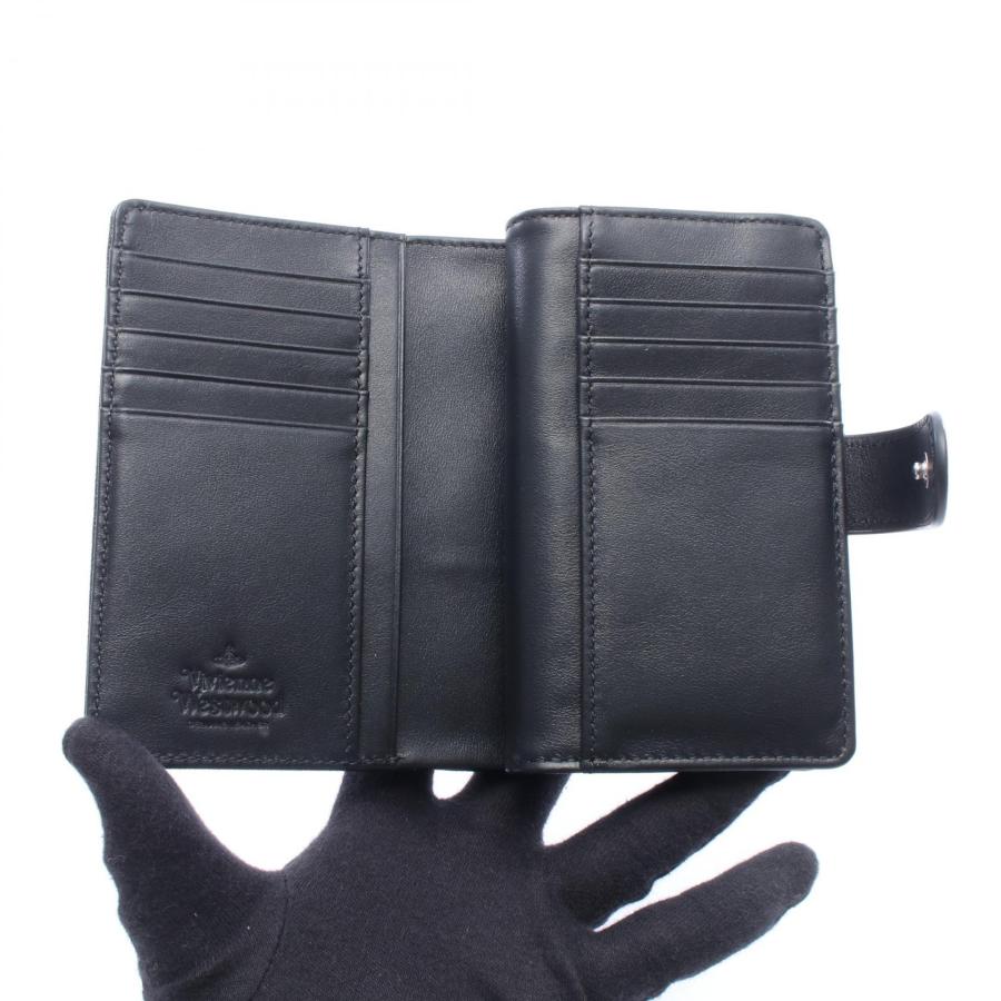 ヴィヴィアンウエストウッド Vivienne Westwood ZIP CARD WALLET オーブ 二つ折り財布 財布 サフィアーノレザー レディース ブラック系 51080028L0040N402 【新品】 ヴィヴィアンウエストウッド ZIP CARD WALLET オーブ ブランドオフ