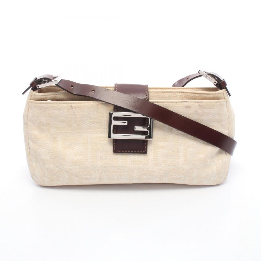 used美品★FENDI フェンディ マンマバケット ズッカ柄 ショルダーバッグ FENDI（フェンディ） ズッカ マンマバケット ブランドオフ キャンバス