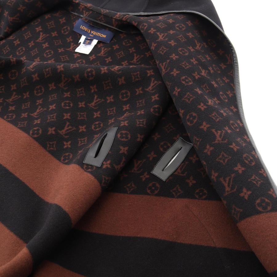 2019SS LOUIS VUITTON ルイヴィトン レザー コート ポンチョ LOUIS VUITTON（ルイ・ヴィトン） フーデッド ラップケープコート