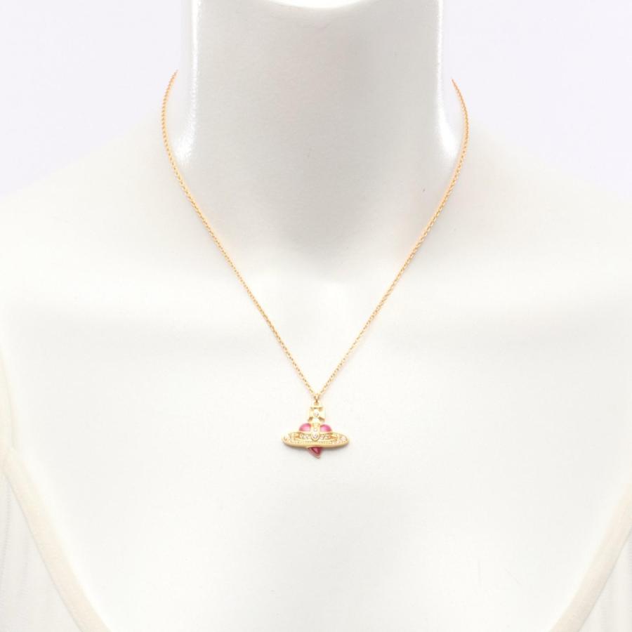 ヴィヴィアンウエストウッド DIAMANTE HEART ブランドオフ Vivienne Westwood GP（ゴールドメッキ） ネックレス 真鍮 レディース_4