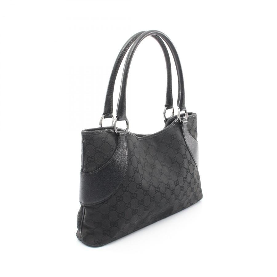 GUCCI グッチ GGキャンバス トートバッグ ブラック 中古 GUCCI（グッチ） GGキャンバス ブランドオフ キャンバス トートバッグ