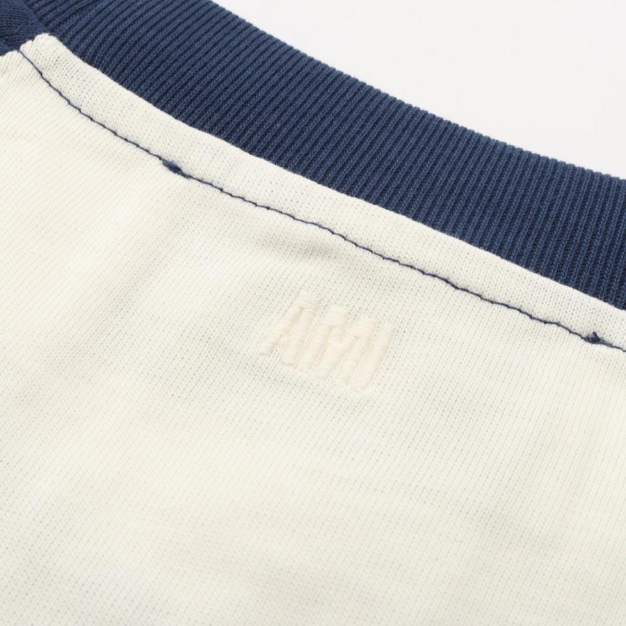 爆買 アミ ニットパッチ ブランドオフ AMI コットン 半袖Tシャツ コットン メンズ レディースの画像