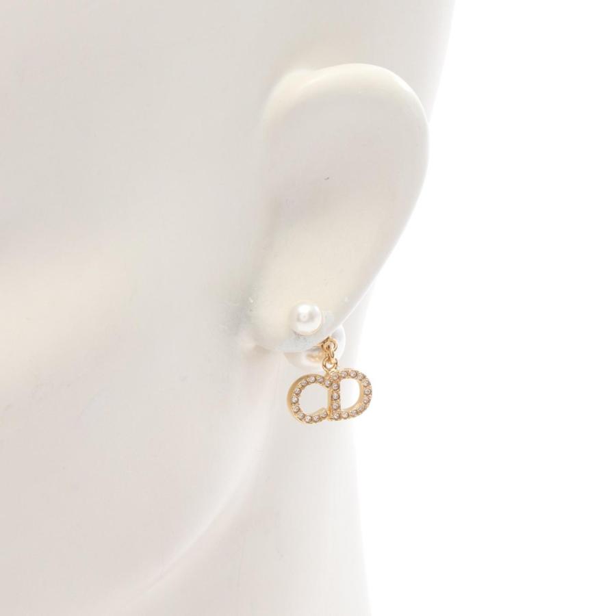 ディオール CDロゴ ブランドオフ Dior GP（ゴールドメッキ） ピアス 真鍮 レディースの画像