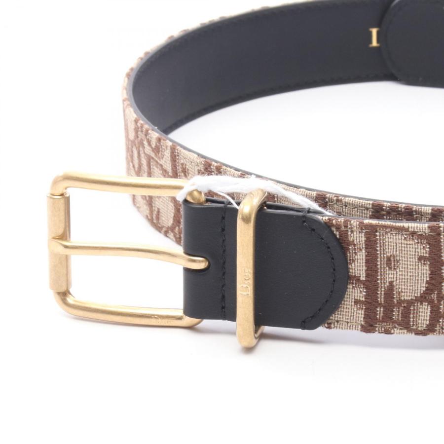 ディオール オブリーク ブランドオフ Dior キャンバス ベルト カーフ