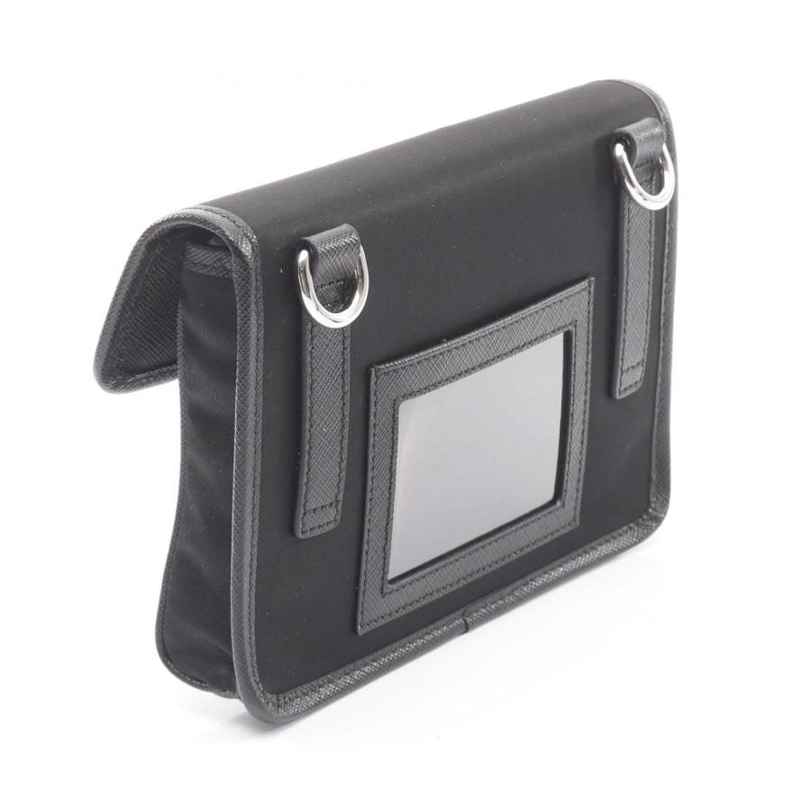 プラダ RE NYLON TESSUTO+SAFFIANO スマホケース ブランドオフ PRADA ナイロン ショルダーバッグ リナイロン メンズの画像