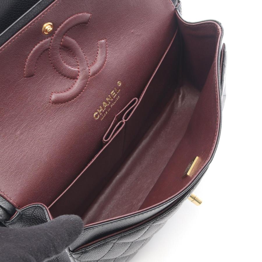 シャネル CHANEL マトラッセ Wフラップ ショルダーバッグ バッグ キャビアスキン(グレインドカーフ) レディース ブラック系 【中古】 CHANEL（シャネル） マトラッセ Wフラップ ショルダーバッグ バッグ