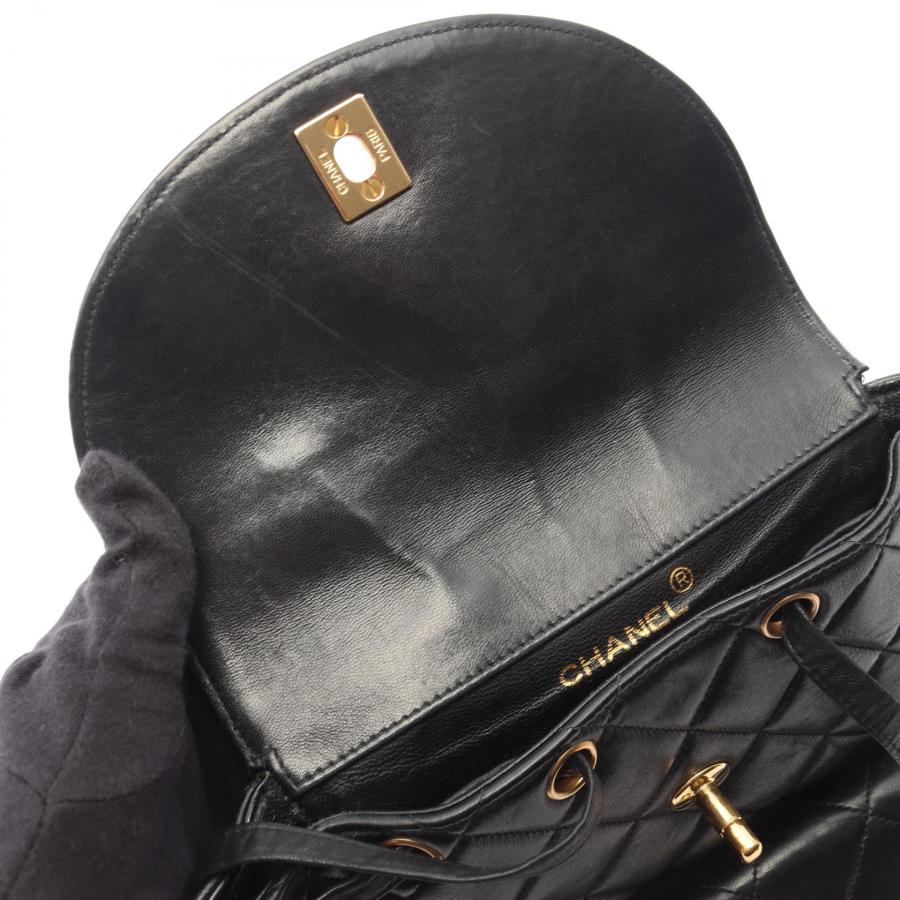 ◎本物 美品 CHANEL マトラッセ ラムスキン バックパック ブラック CHANEL（シャネル） 爆買 マトラッセ ブランドオフ ラムスキン（羊革