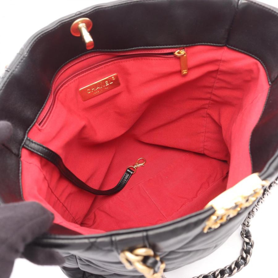 シャネル シャネル 19 コンビ金具 ブランドオフ CHANEL ラムスキン（羊革） ショルダーバッグ ラムスキン 中古 レディース_2