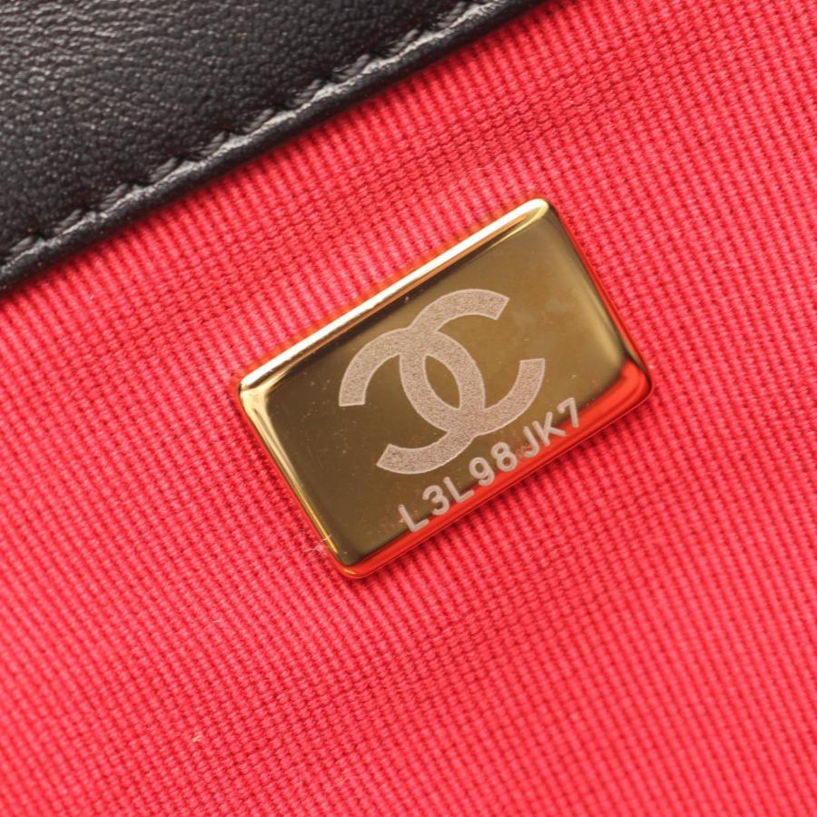 シャネル シャネル 19 コンビ金具 ブランドオフ CHANEL ラムスキン（羊革） ショルダーバッグ ラムスキン 中古 レディース_4