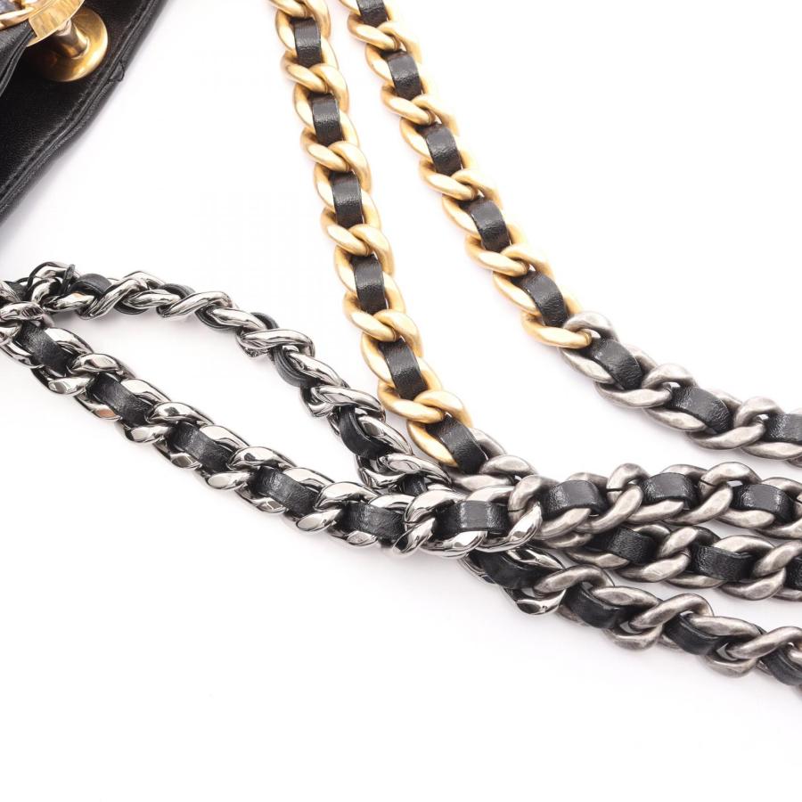 シャネル シャネル 19 コンビ金具 ブランドオフ CHANEL ラムスキン（羊革） ショルダーバッグ ラムスキン 中古 レディース_8