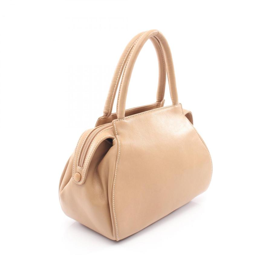 LOEWE（ロエベ） アナグラム ブランドオフ レザー ハンドバッグ ナッパ