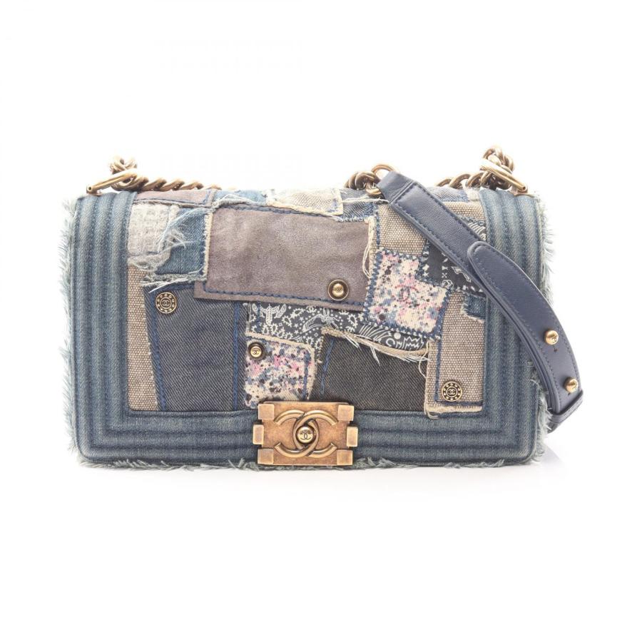 シャネル CHANEL ボーイシャネル パッチワーク デニム ショルダーバッグ CHANEL（シャネル） ボーイシャネル パッチワーク ブランドオフ デニム
