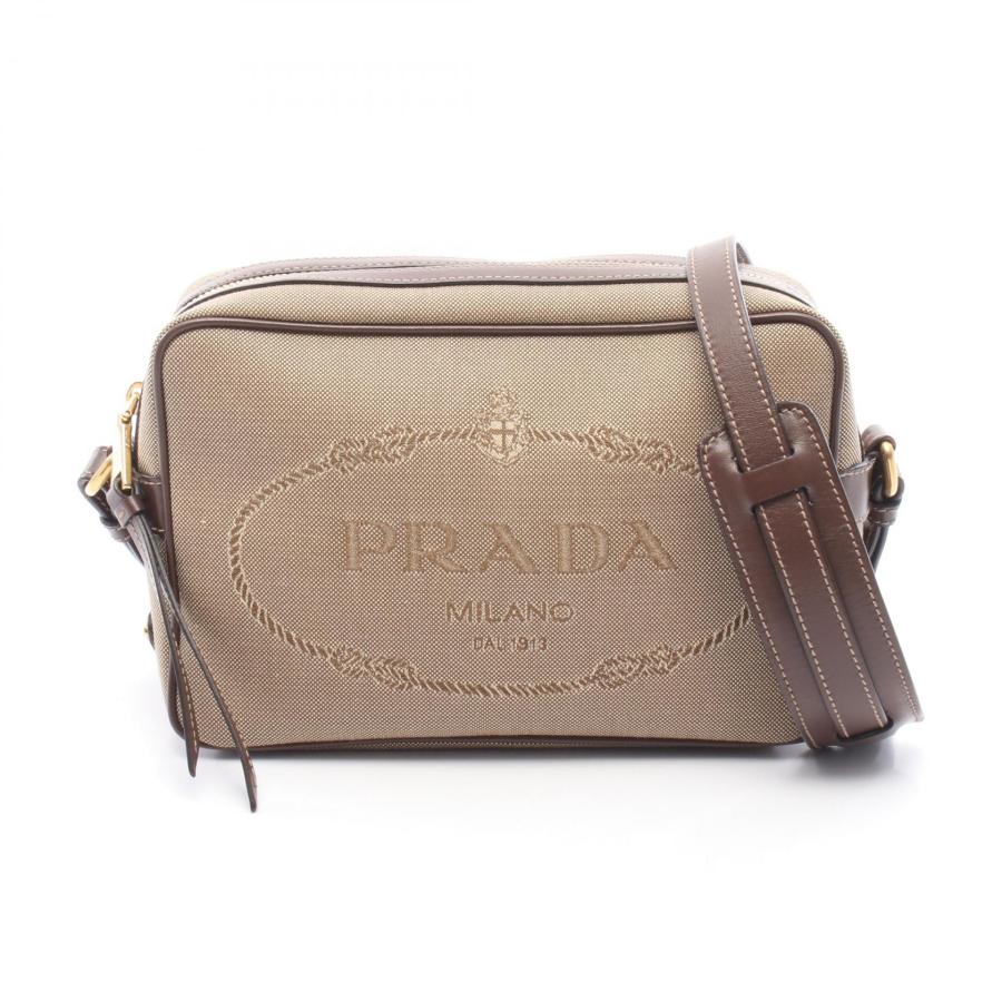 PRADA キャンバス　ショルダーバッグ PRADA（プラダ） LOGO JACQUARD ブランドオフ キャンバス ショルダー