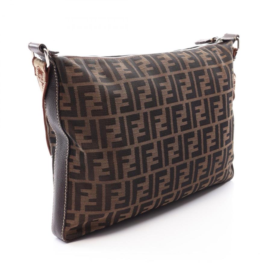 FENDI ショルダーバッグ セレリア ズッカ キャンバス レザー ブラウン FENDI（フェンディ） セレリア ズッカ ブランドオフ キャンバス