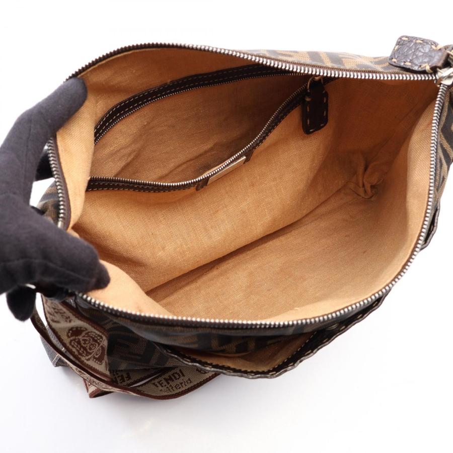 FENDI ショルダーバッグ セレリア ズッカ キャンバス レザー ブラウン FENDI（フェンディ） セレリア ズッカ ブランドオフ キャンバス