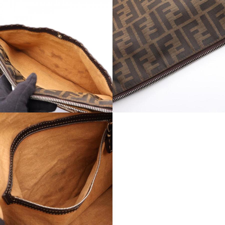 FENDI ショルダーバッグ セレリア ズッカ キャンバス レザー ブラウン FENDI（フェンディ） セレリア ズッカ ブランドオフ キャンバス