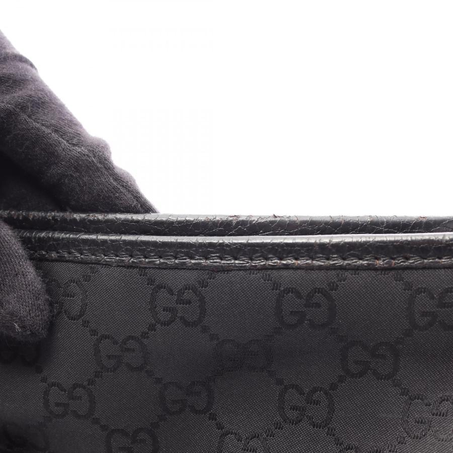 【極美品】GUCCI アビー　GG柄 ナイロン ショルダーバッグ ブラック GUCCI（グッチ） GG柄 アビー ブランドオフ ナイロン ショルダーバッグ