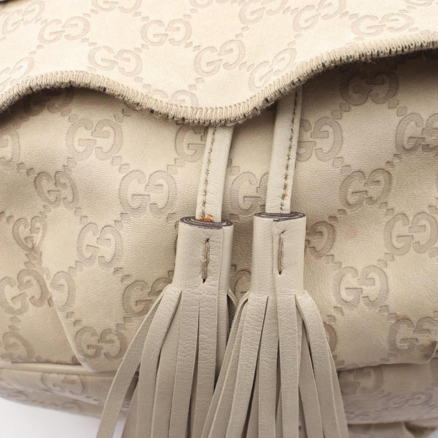 GUCCI（グッチ） グッチシマ ブランドオフ レザー ショルダーバッグ