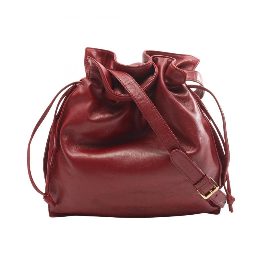 LOEWE（ロエベ） アナグラム ブランドオフ レザー ショルダーバッグ 