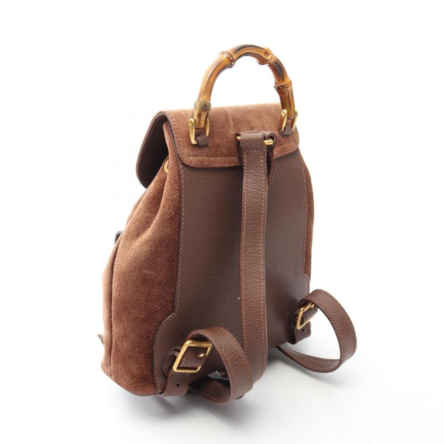 GUCCI（グッチ） バンブー ブランドオフ スウェード リュックサック