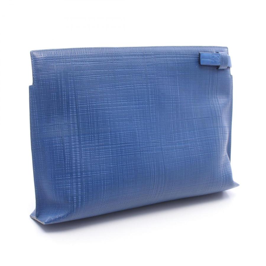 LOEWE（ロエベ） Tポーチ アナグラム リネン ブランドオフ レザー