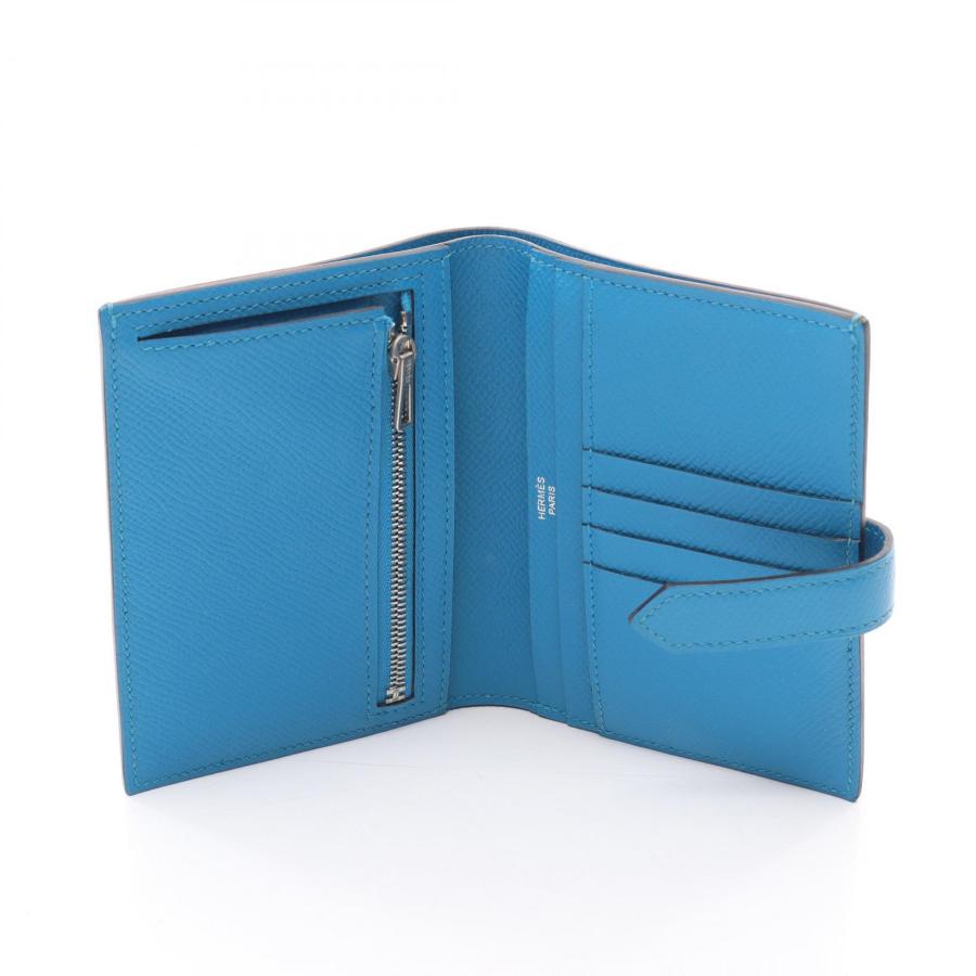 HERMES（エルメス） 爆買 ベアンコンパクト ブルーザンジバル ブランド
