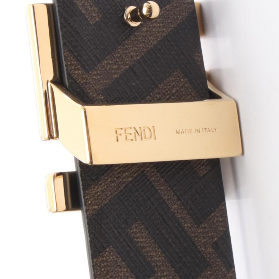 フェンディ ラウンド FF リバーシブル ブランドオフ FENDI レザー ベルト レザー メンズの画像