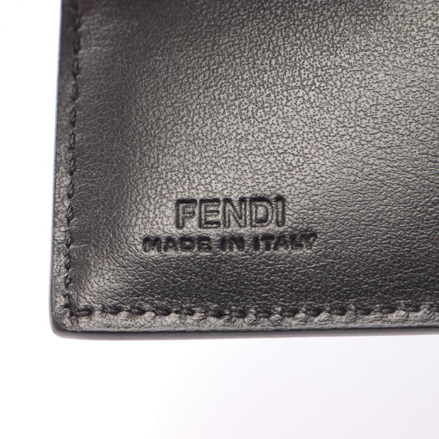 フェンディ Squared FF ブランドオフ FENDI レザー 二つ折り財布 レザー メンズの画像
