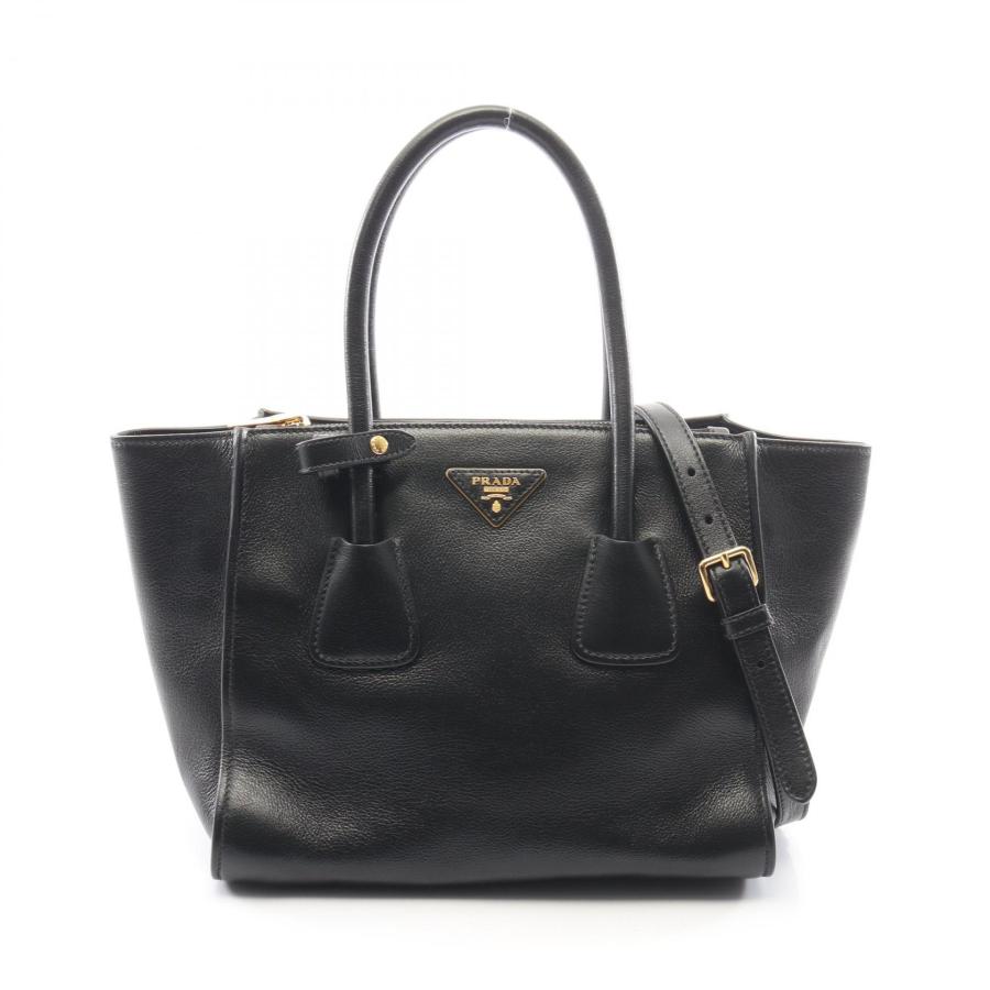 PRADA（プラダ） GLACE CALF 2WAY ブランドオフ レザー ハンドバッグ