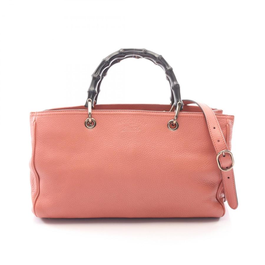 【美品】GUCCI グッチ バンブーショッパー ミディアム 2WAYバッグ GUCCI（グッチ） バンブー ショッパー ミディアム 2WAY ブランドオフ