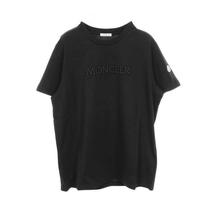 モンクレール SS T-SHIRT ロゴ刺繍 クルーネック ブランドオフ MONCLER コットン 半袖Tシャツ コットン レディース