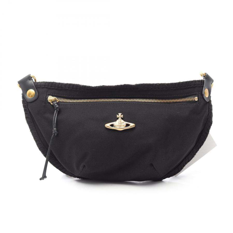 ヴィヴィアンウエストウッド シティ バムバッグ ブランドオフ Vivienne Westwood キャンバス ウエストバッグ レザー レディース