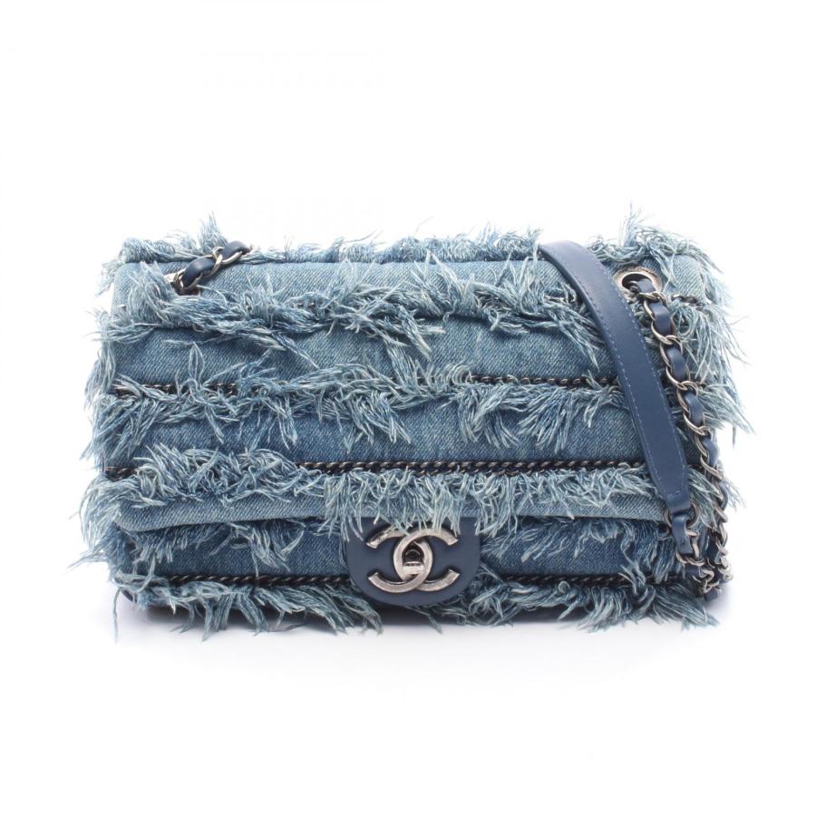 CHANEL（シャネル） デニムフリンジ ブランドオフ デニム ショルダー