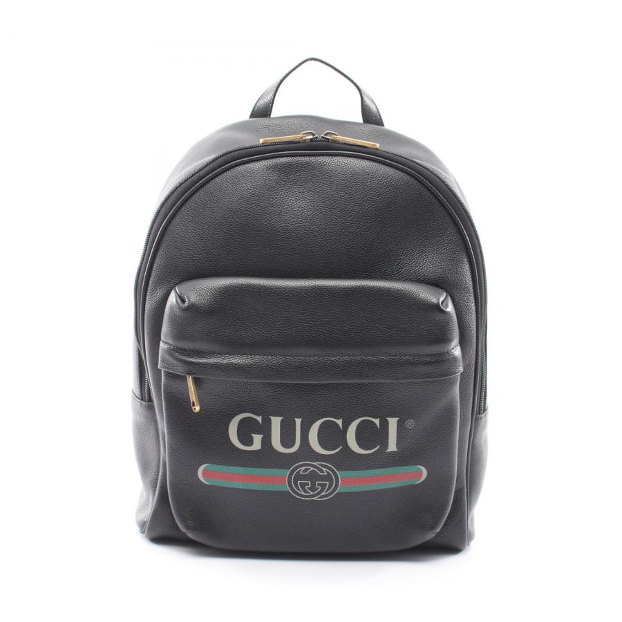 GUCCI（グッチ） シェリーライン ブランドオフ レザー リュックサック
