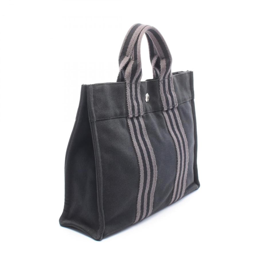 【エルメス】フールトゥ PM キャンバス トートバッグ ブラック レディース HERMES（エルメス） フールトゥPM ブランドオフ キャンバス トート
