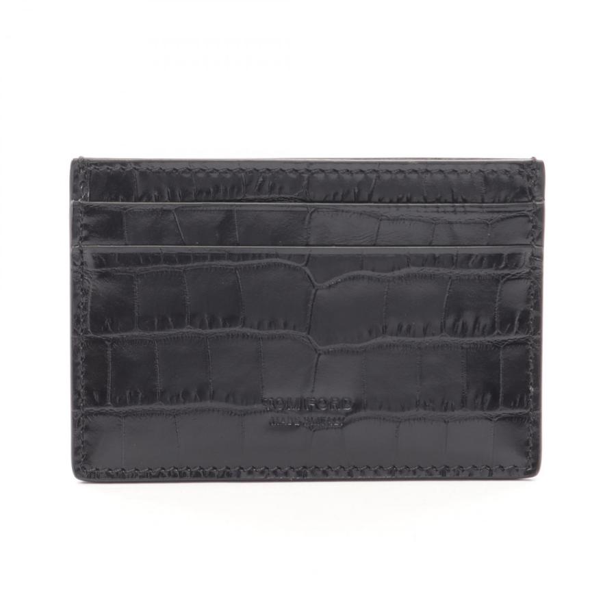 トムフォード フラグメントケース レザー クロコ型押しTOMFORDケース トムフォード クロコ型押し ブランドオフ TOM FORD レザー カード