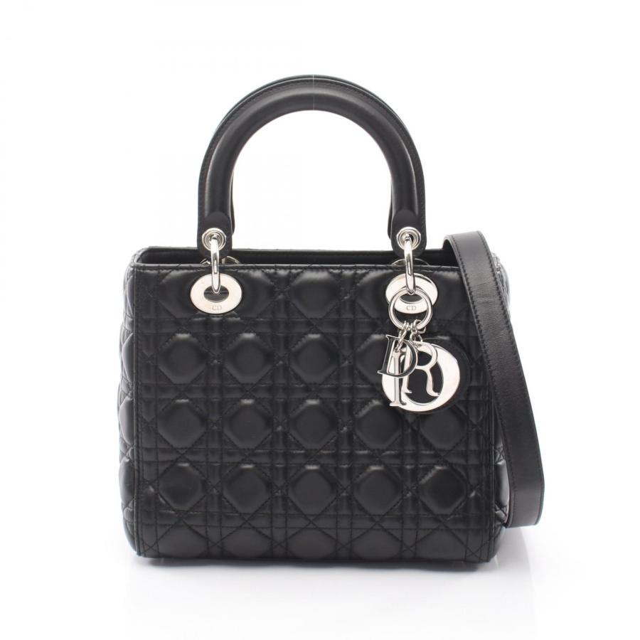 ディオール LADY DIOR レディディオール ミディアム 2WAY ブランドオフ