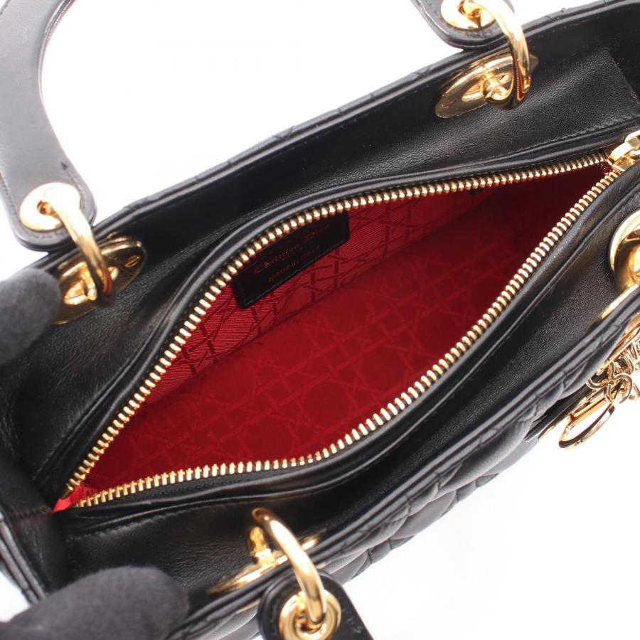 ディオール LADY DIOR レディディオール ミディアム 2WAY ブランドオフ