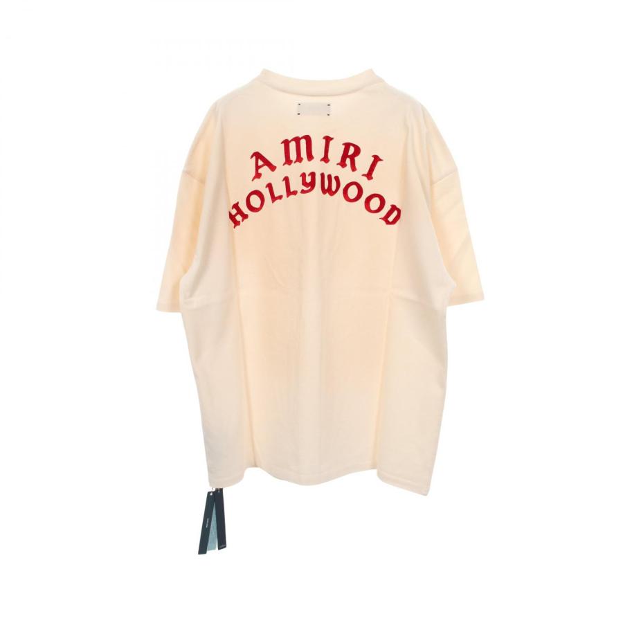 アミリ Oversize Hollywood バックロゴ ブランドオフ AMIRI コットン 半袖Tシャツ コットン メンズの画像
