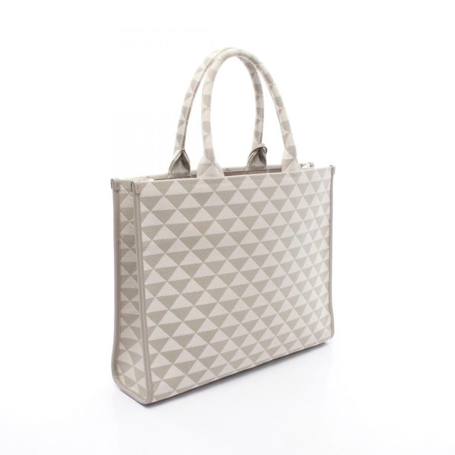 PRADA ジャガード キャンバス トートバッグ PRADA（プラダ） TRIANGOLO JACQUARD シンボル エンブロイダリー