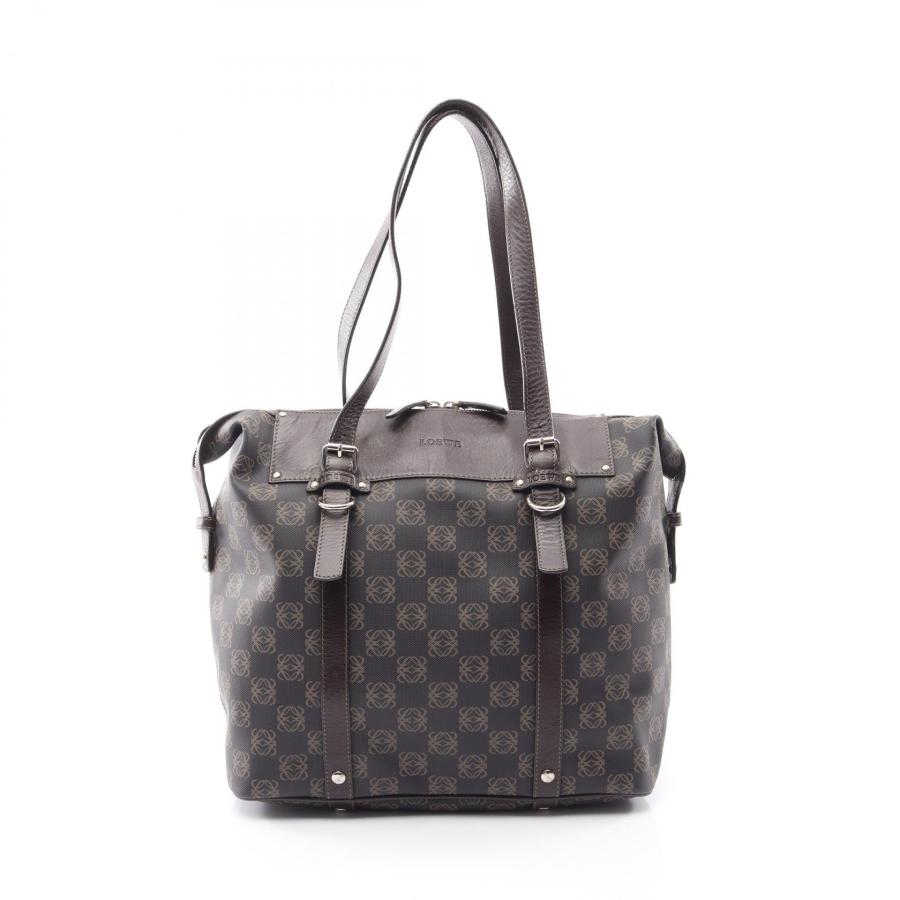 LOEWE ロエベ アナグラム リピート トートバッグ ハンドバッグ LOEWE（ロエベ） リピート アナグラム ブランドオフ レザー トート