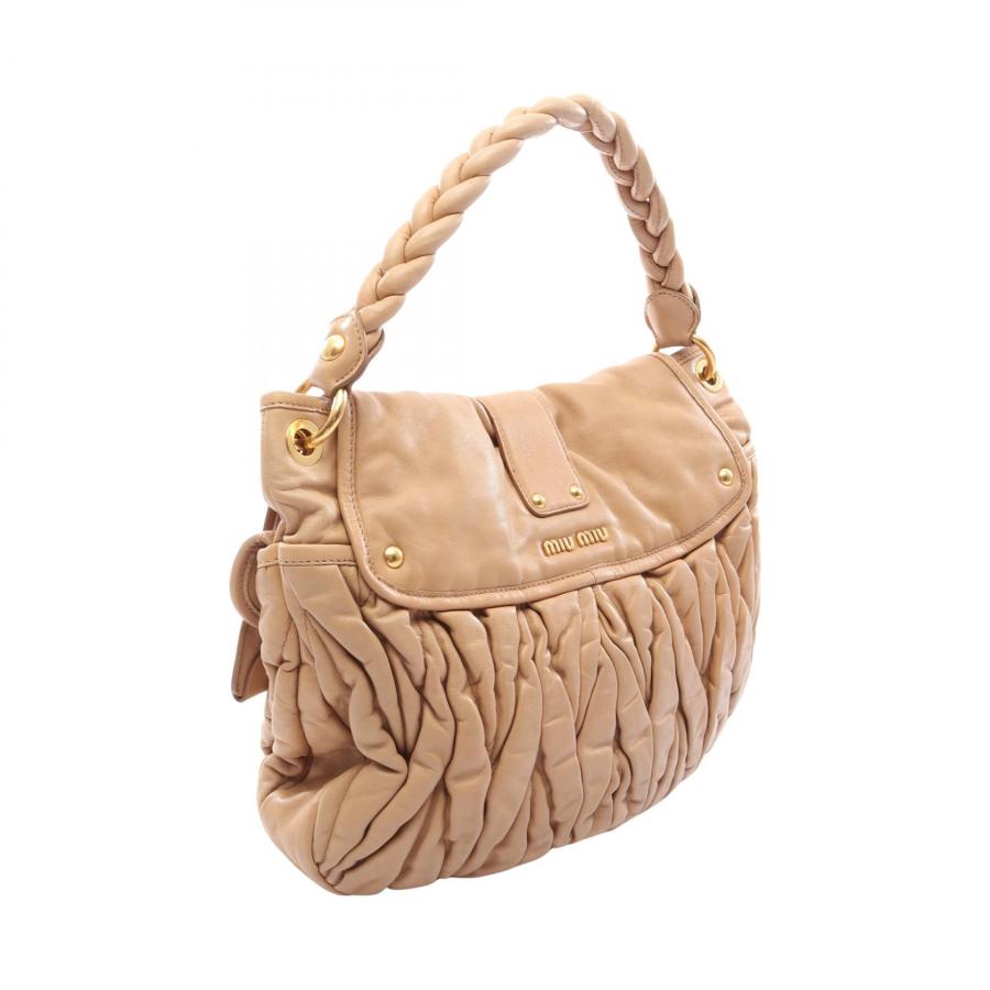ミュウ マテラッセ 2WAY ブランドオフ Miu レザー ハンドバッグ 中古